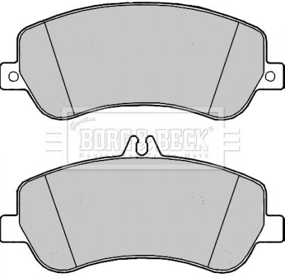 BORG & BECK Комплект тормозных колодок, дисковый тормоз BBP2210